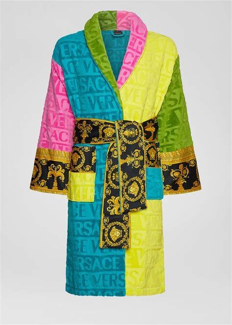 green versace robe|versace knockoff robe.